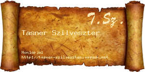 Tasner Szilveszter névjegykártya
