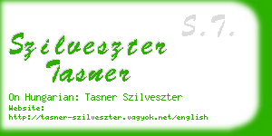 szilveszter tasner business card